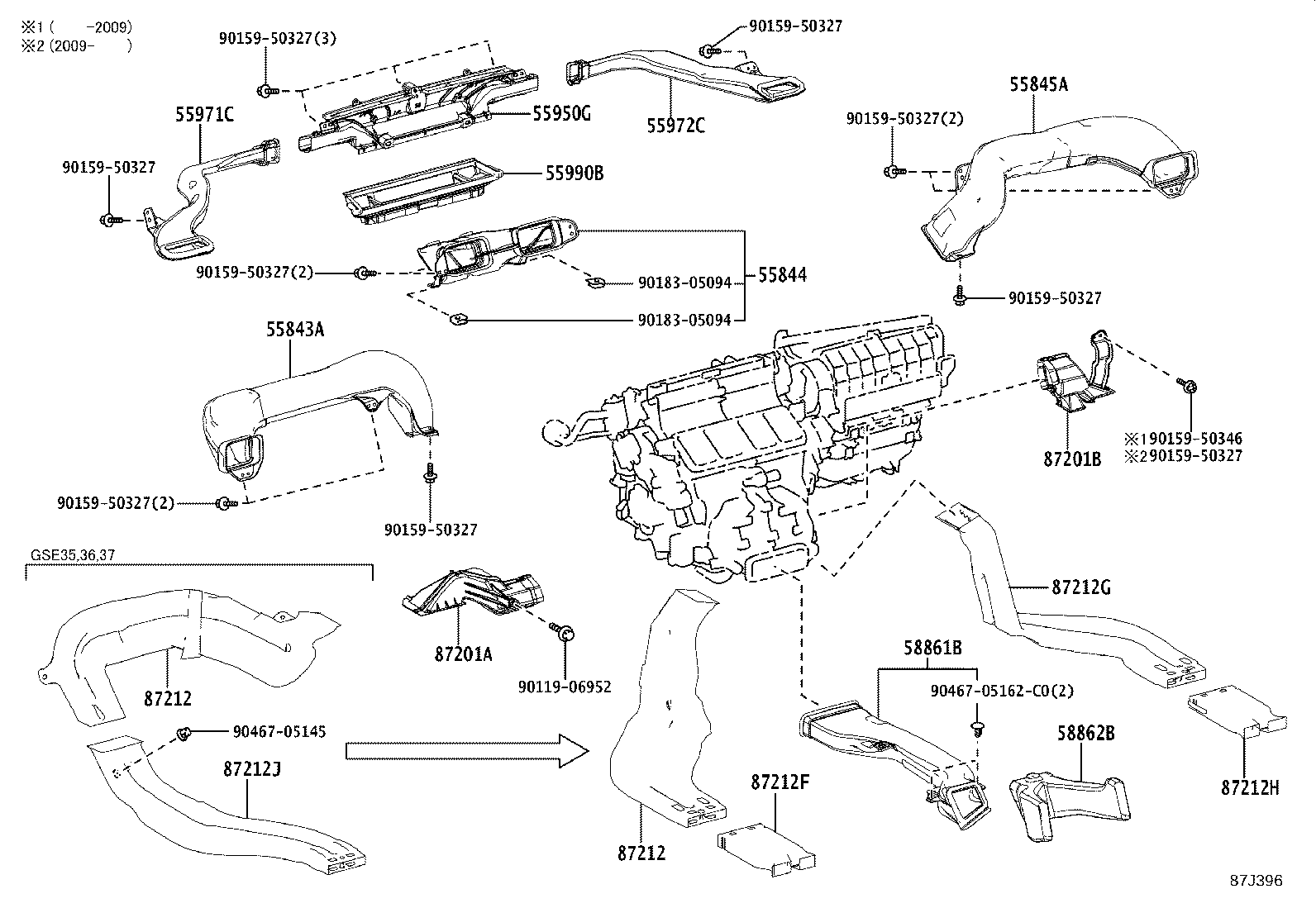 55900-53191 CONTROL ASSY, AIR CONDITIONER product image