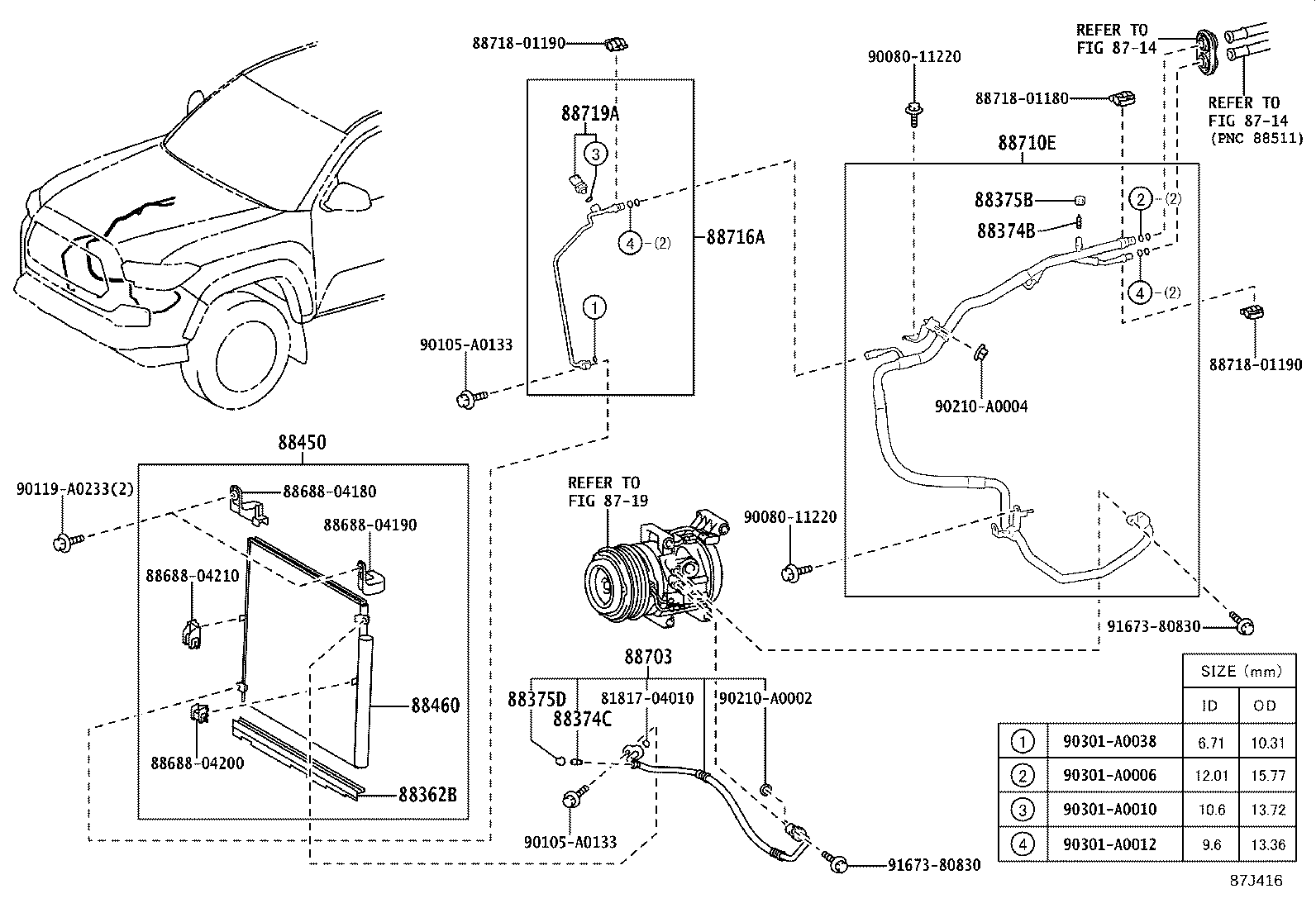 88374-04030 VALVE, SERVICE, NO.1 product image