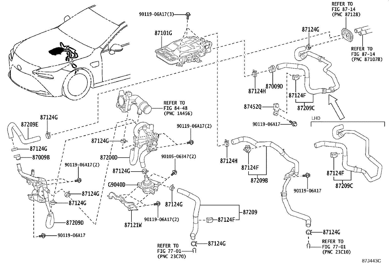 16581-77030 CLAMP, HEATER HOSE, NO.1 product image