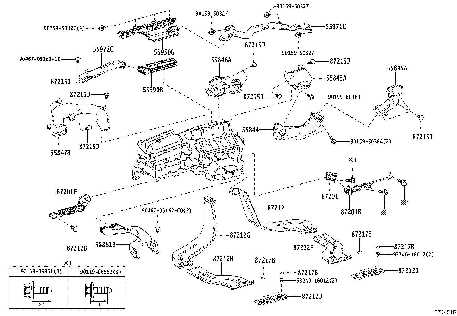 55900-62350 CONTROL ASSY, AIR CONDITIONER product image