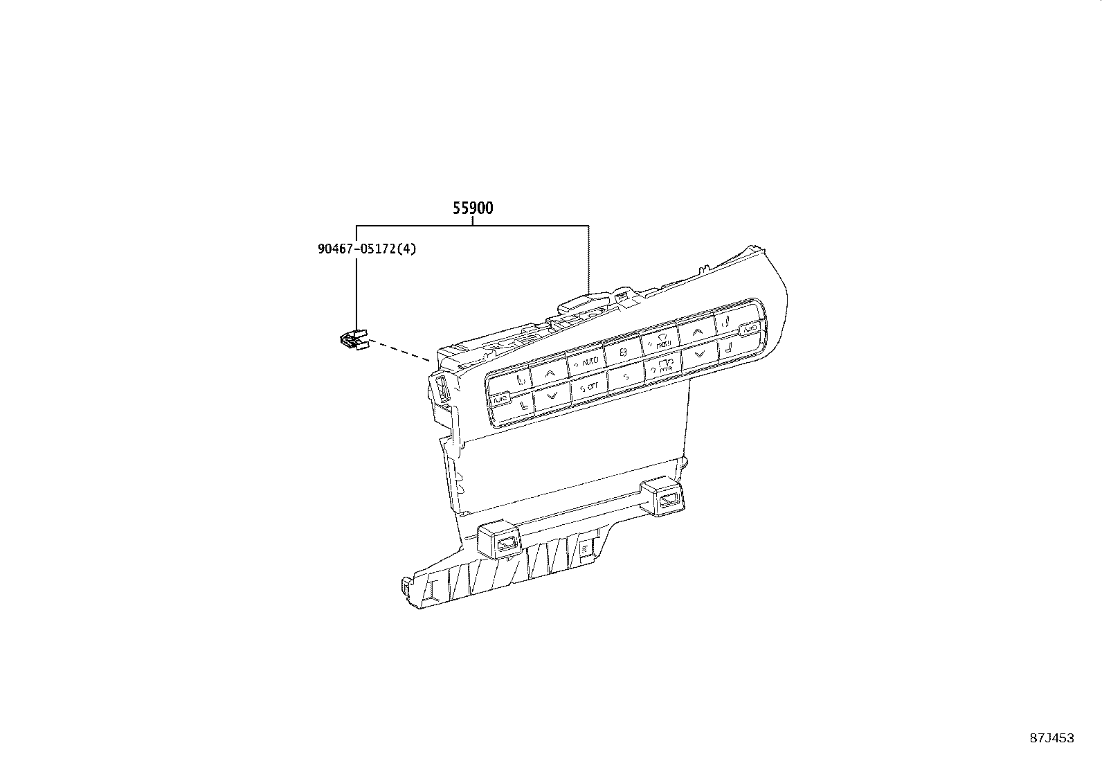 55844-62030 DUCT, HEATER TO REGISTER, NO.2 product image