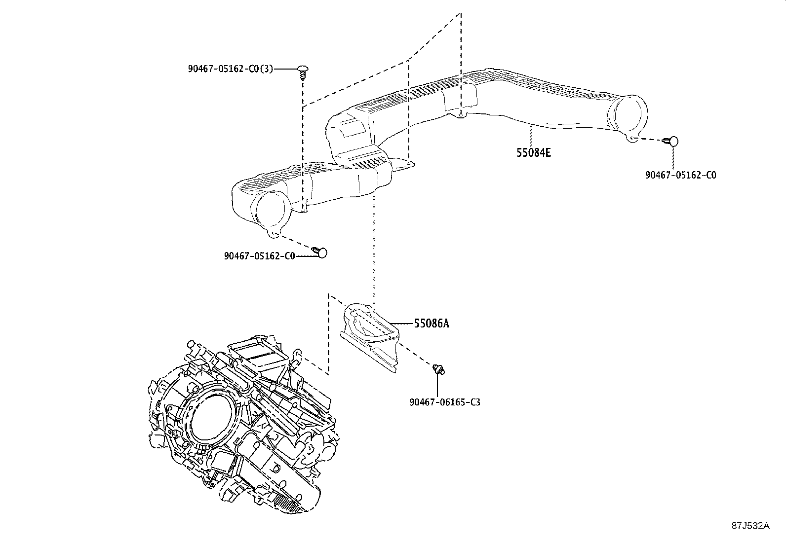 55902-55010 CONTROL SUB-ASSY, HEATER, NO.1 product image
