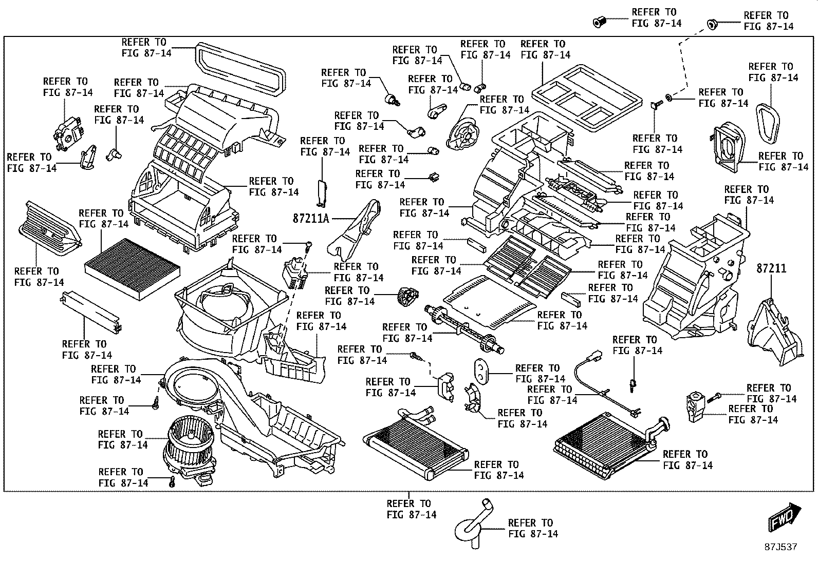 55900-WC006 CONTROL ASSY, AIR CONDITIONER product image