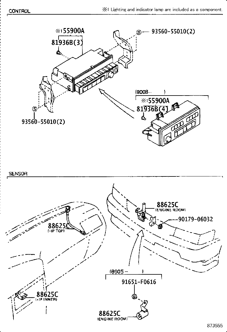 55900-22341 CONTROL & ACCESSORY ASSY, HEATER product image