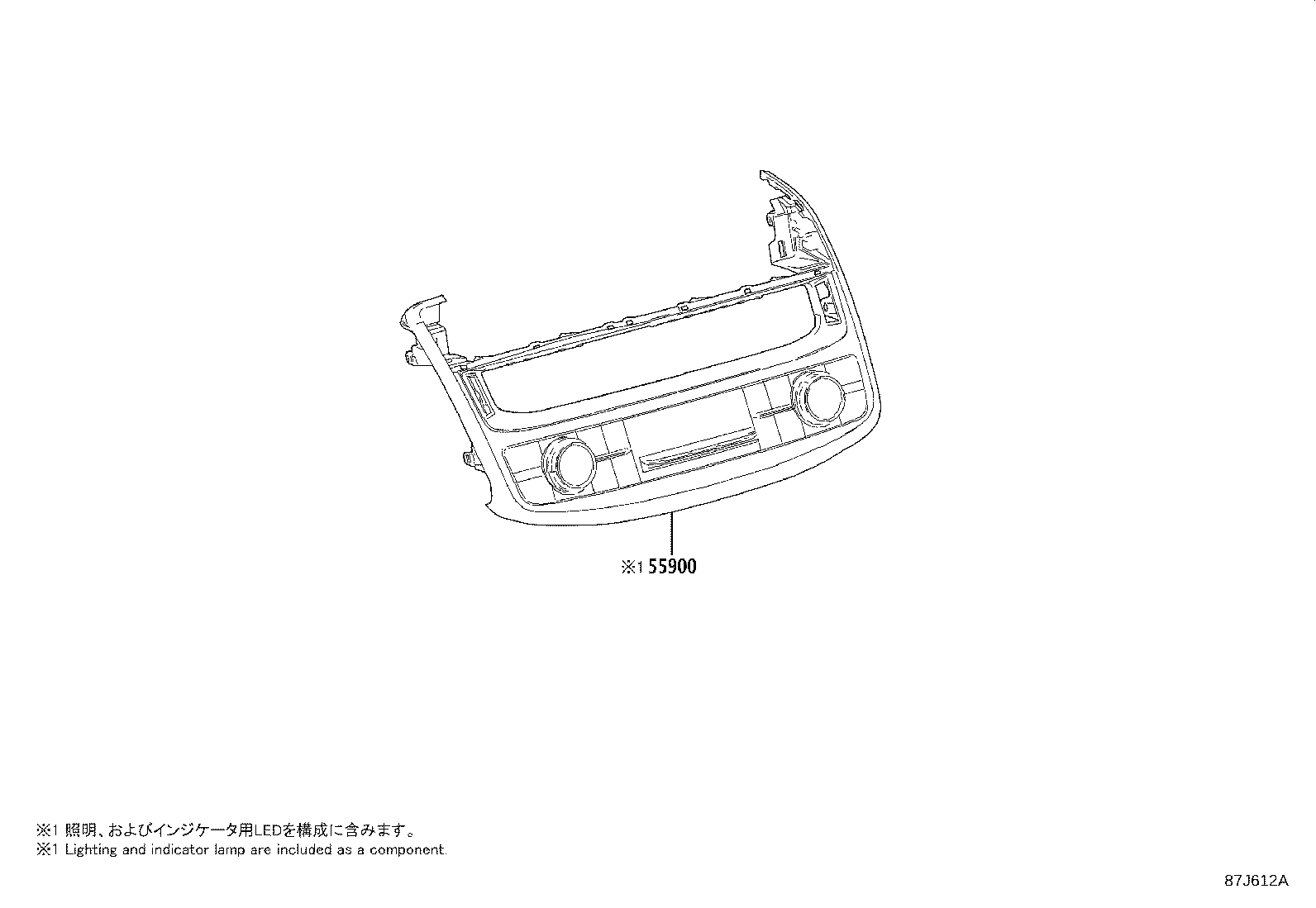 55844-30340 DUCT, HEATER TO REGISTER, NO.2 product image