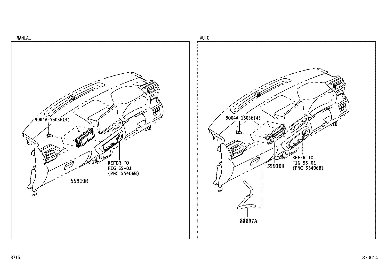 55907-BZ090 CABLE SUB-ASSY, TEMPERATURE DAMPER CONTROL product image