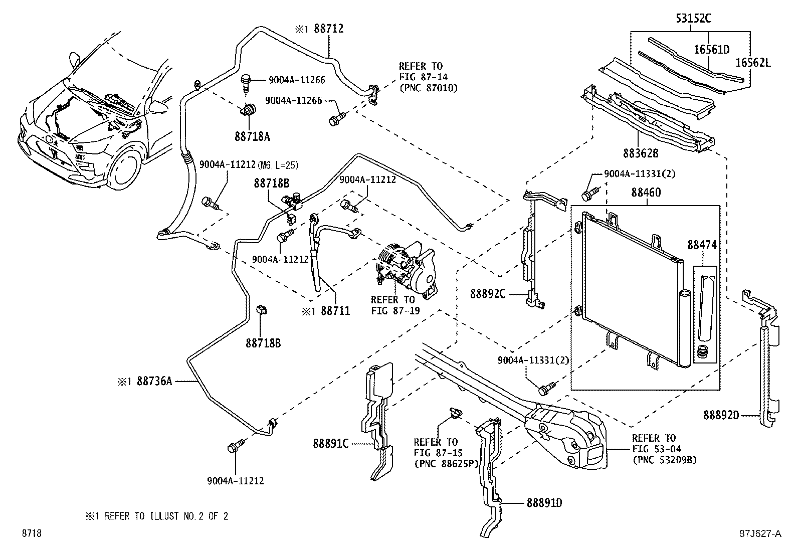 Toyota 88460-BZ320 CONDENSER ASSY, COOLER