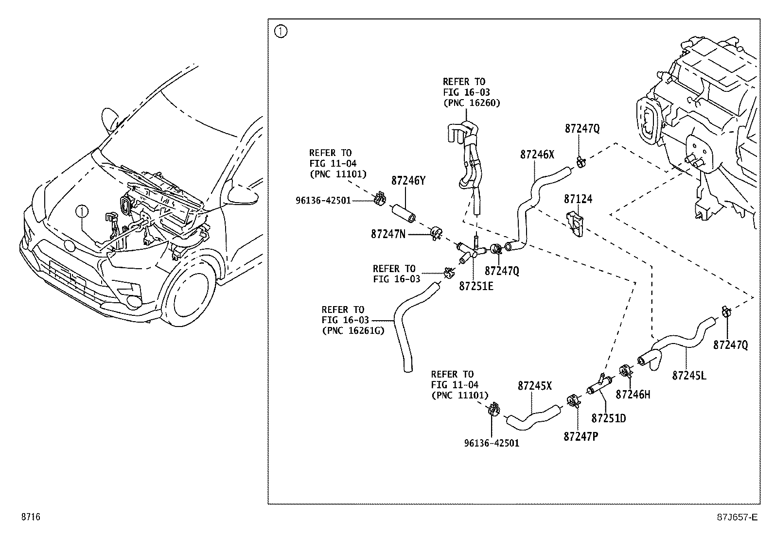 Toyota 16035-B0010 JOINT OR UNION, WATER HOSE THROUGH