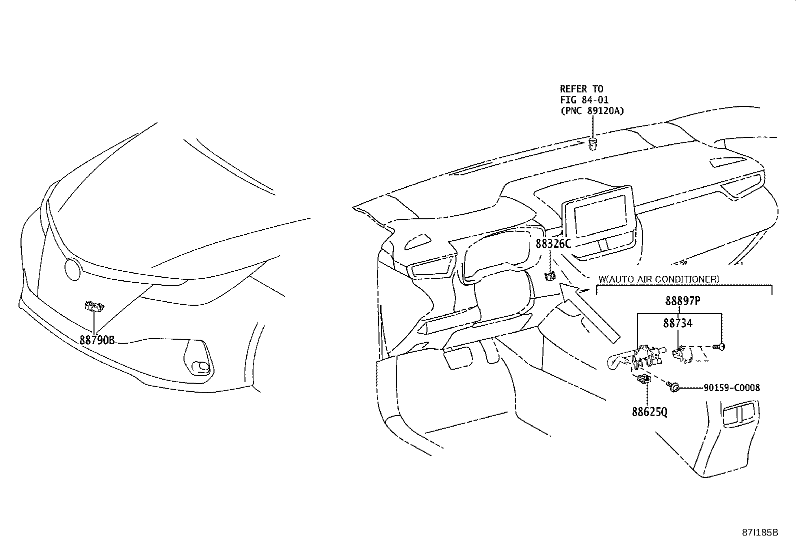 58862-02020 DUCT, CONSOLE BOX, NO.2 product image