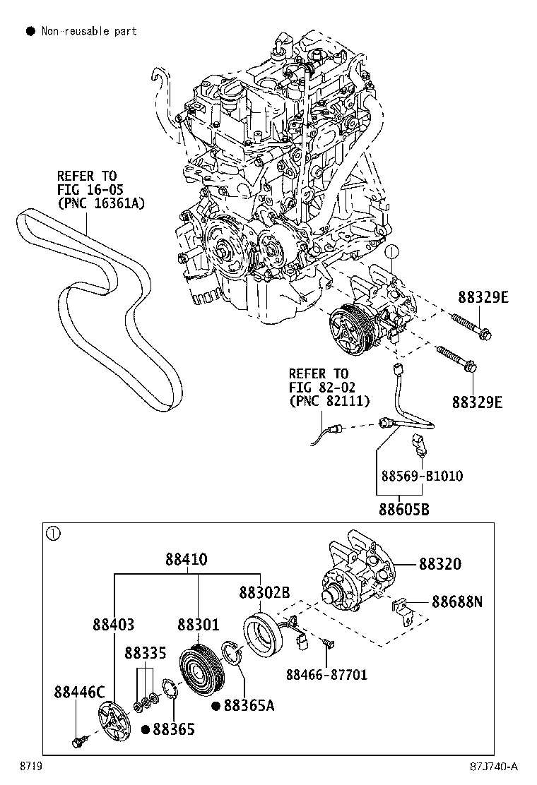 Toyota 88320-BZ390 COMPRESSOR ASSY, COOLER