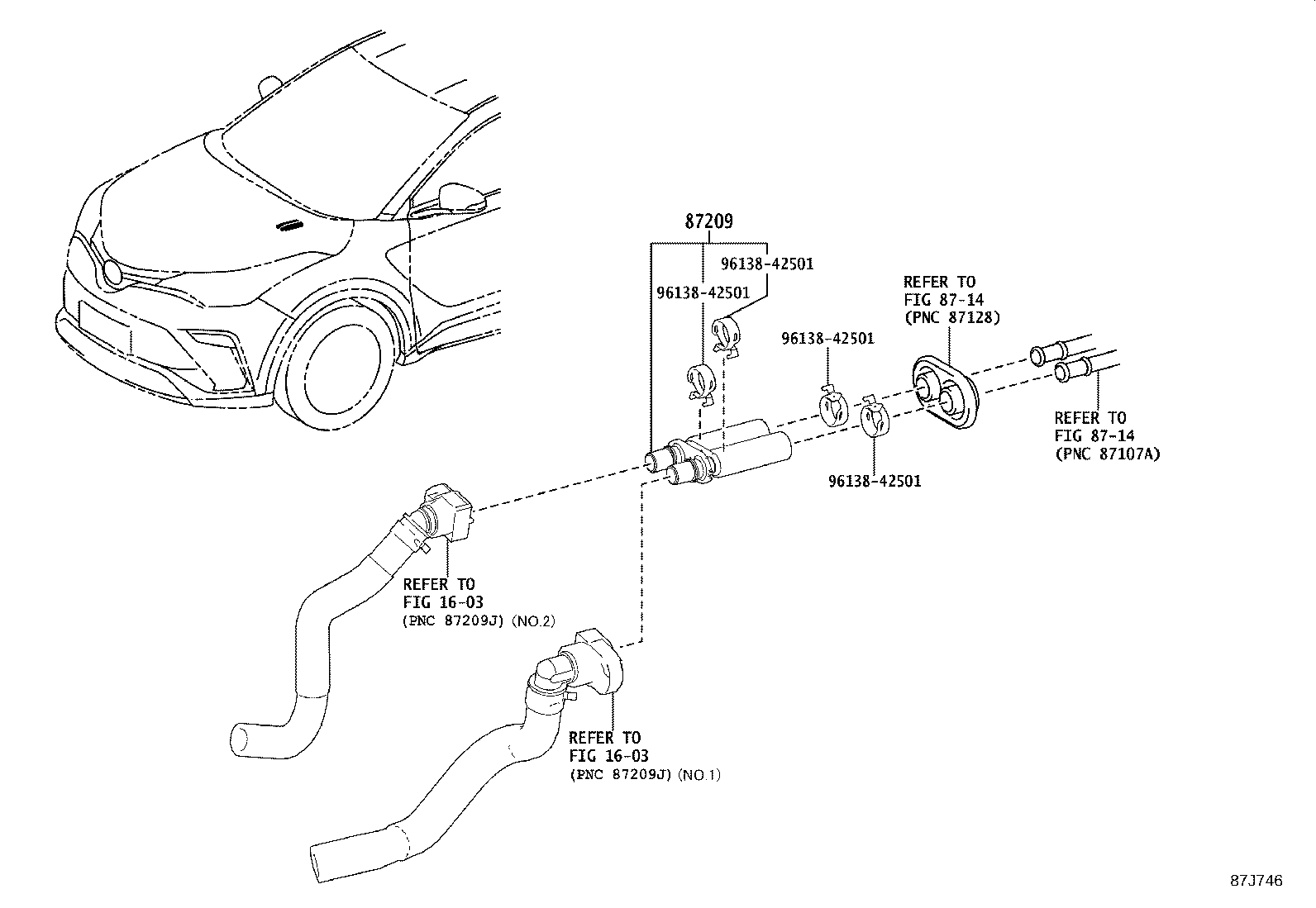87209-F4170 HOSE SUB-ASSY, WATER product image