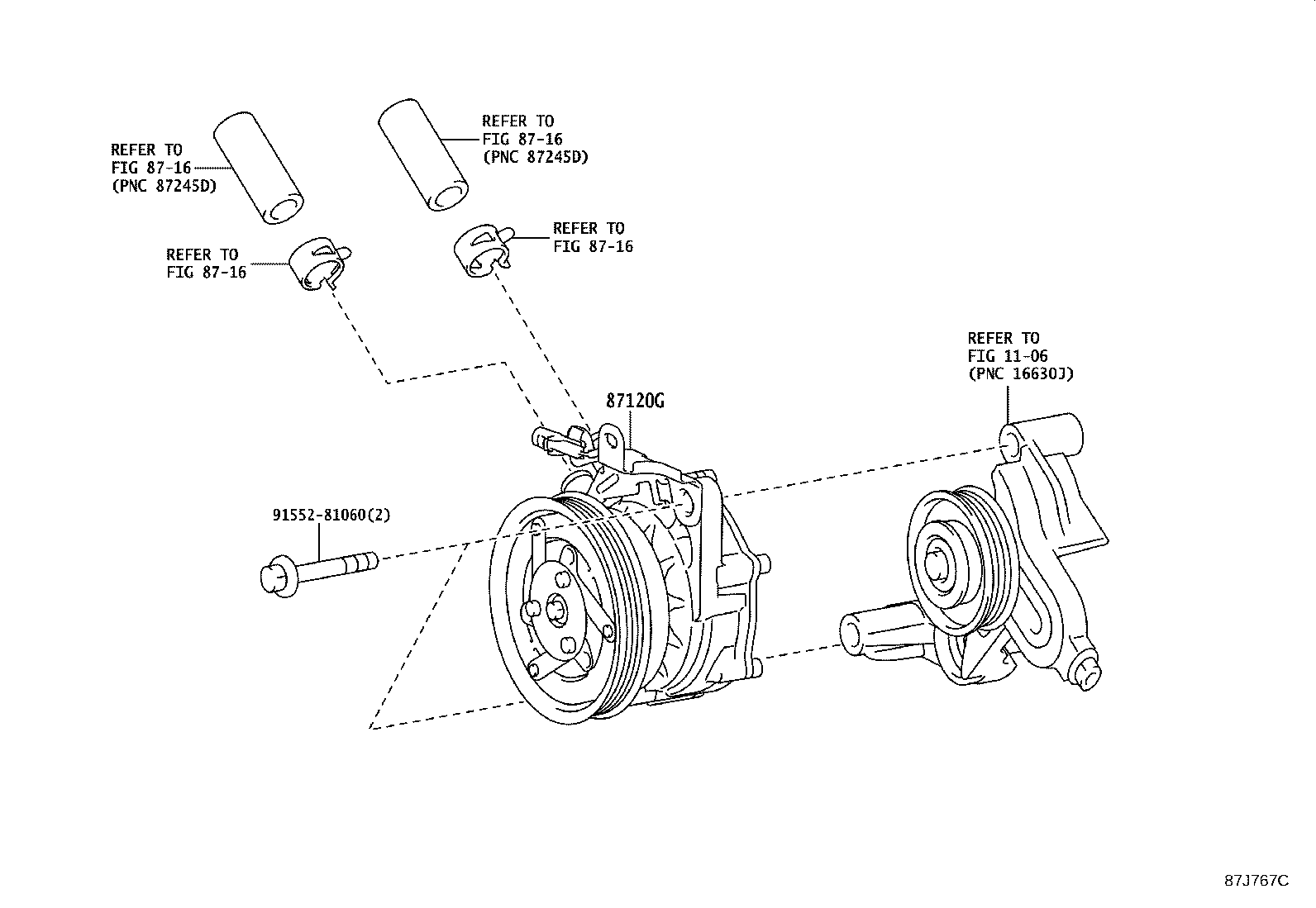 87120-60020 HEATER ASSY, VISCOUS W/MAGNET CLUTCH product image