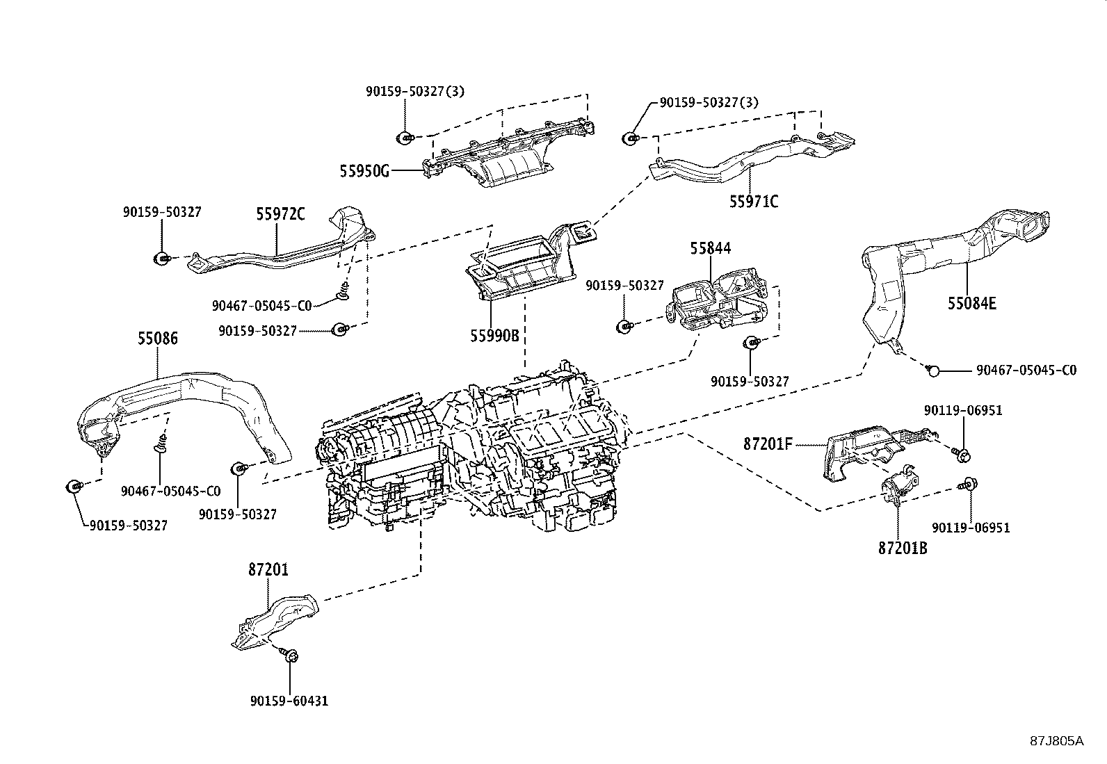 55900-60S50 CONTROL ASSY, AIR CONDITIONER product image