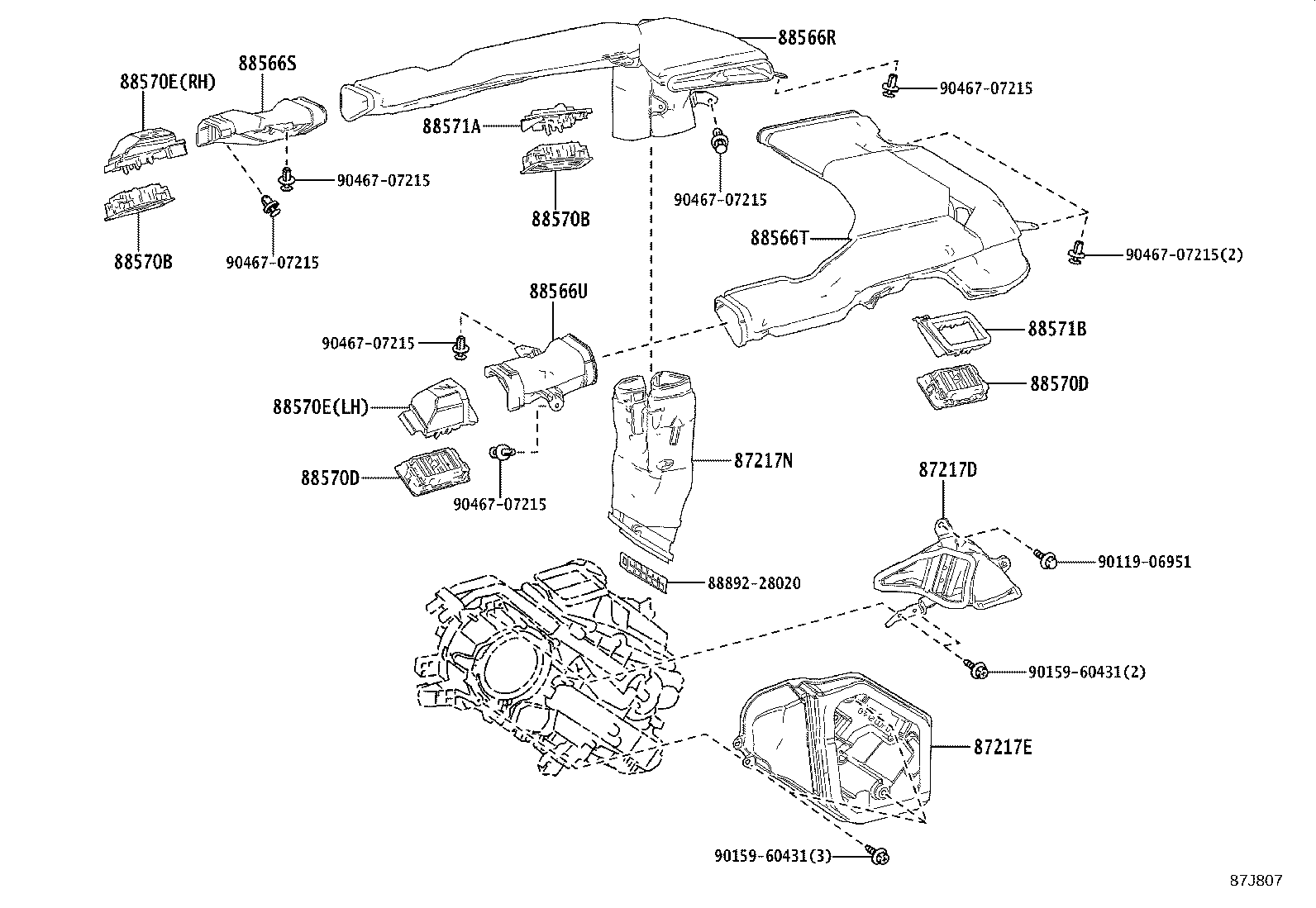 55900-60S50 CONTROL ASSY, AIR CONDITIONER product image