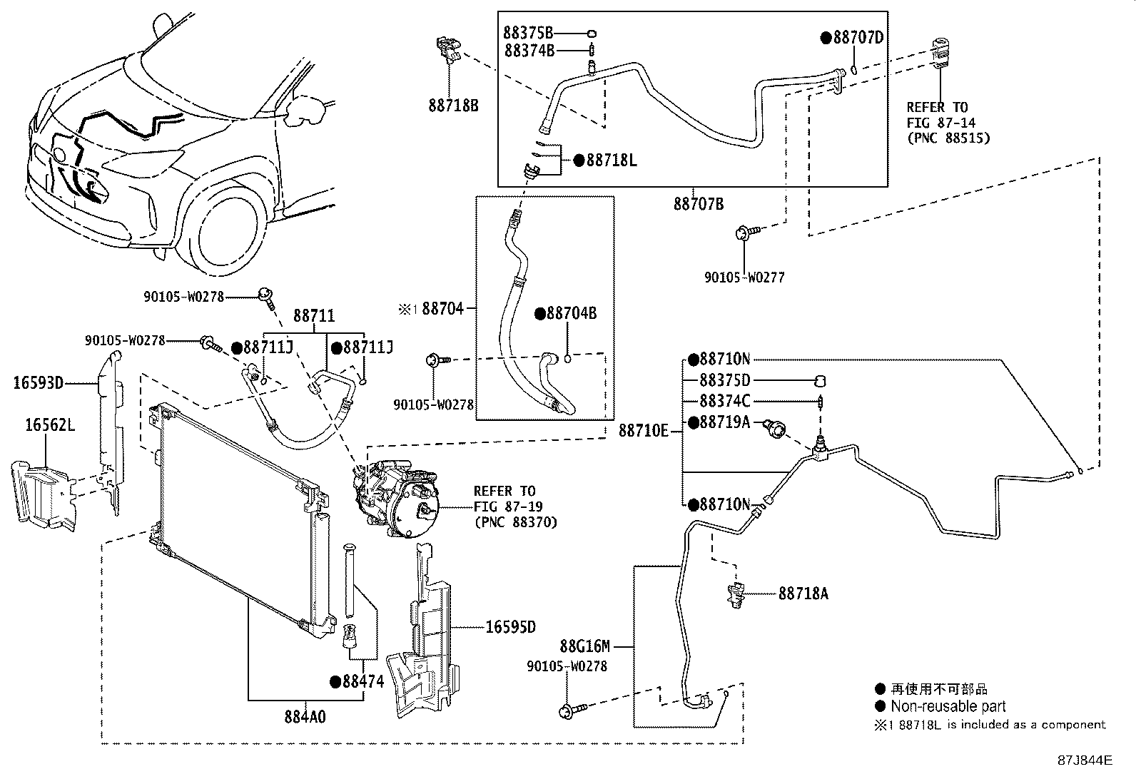 88718-K0010 CLAMP(FOR COOLER REFRIGERANT PIPE), NO.2 product image
