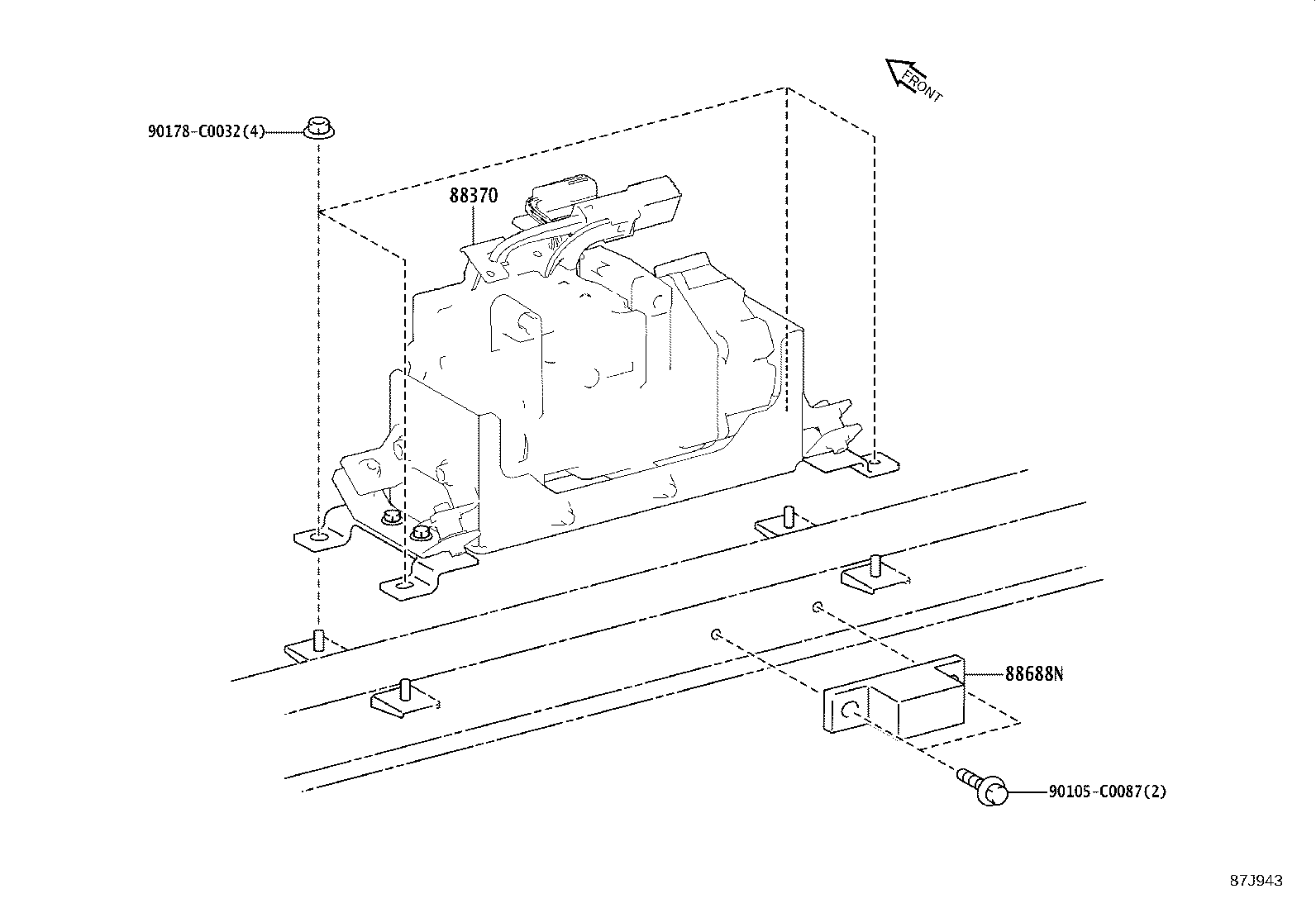 88370-36010 COMPRESSOR ASSY, W/MOTOR product image