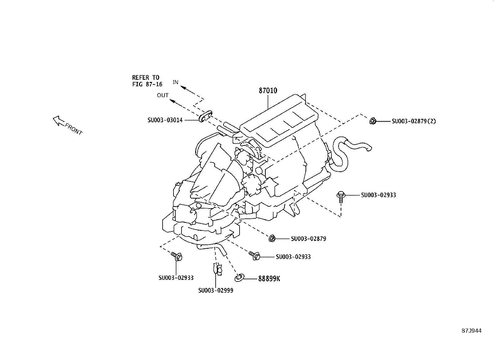 SU003-08910 UNIT ASSY, AIR CONDITIONER product image