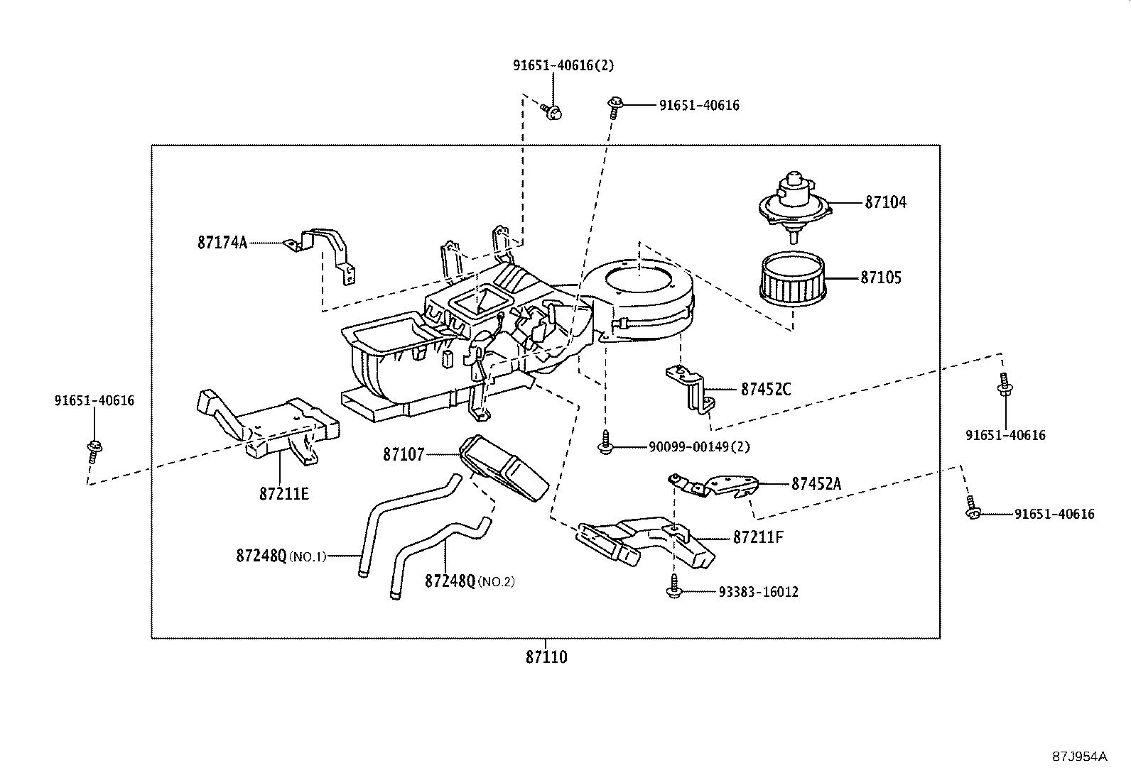 87114-0S010 COVER, HEATER product image