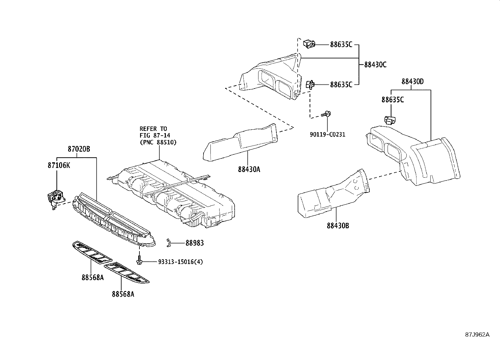 55907-36150 CABLE SUB-ASSY, WATER VALVE CONTROL product image