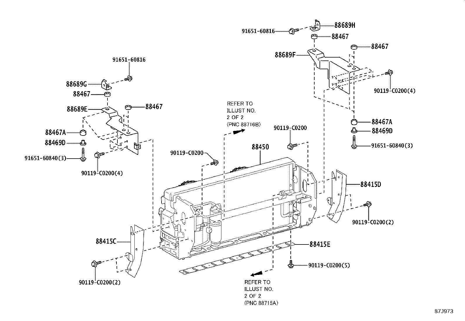 88710-0S030 TUBE & ACCESSORY ASSY, AIR CONDITIONER product image