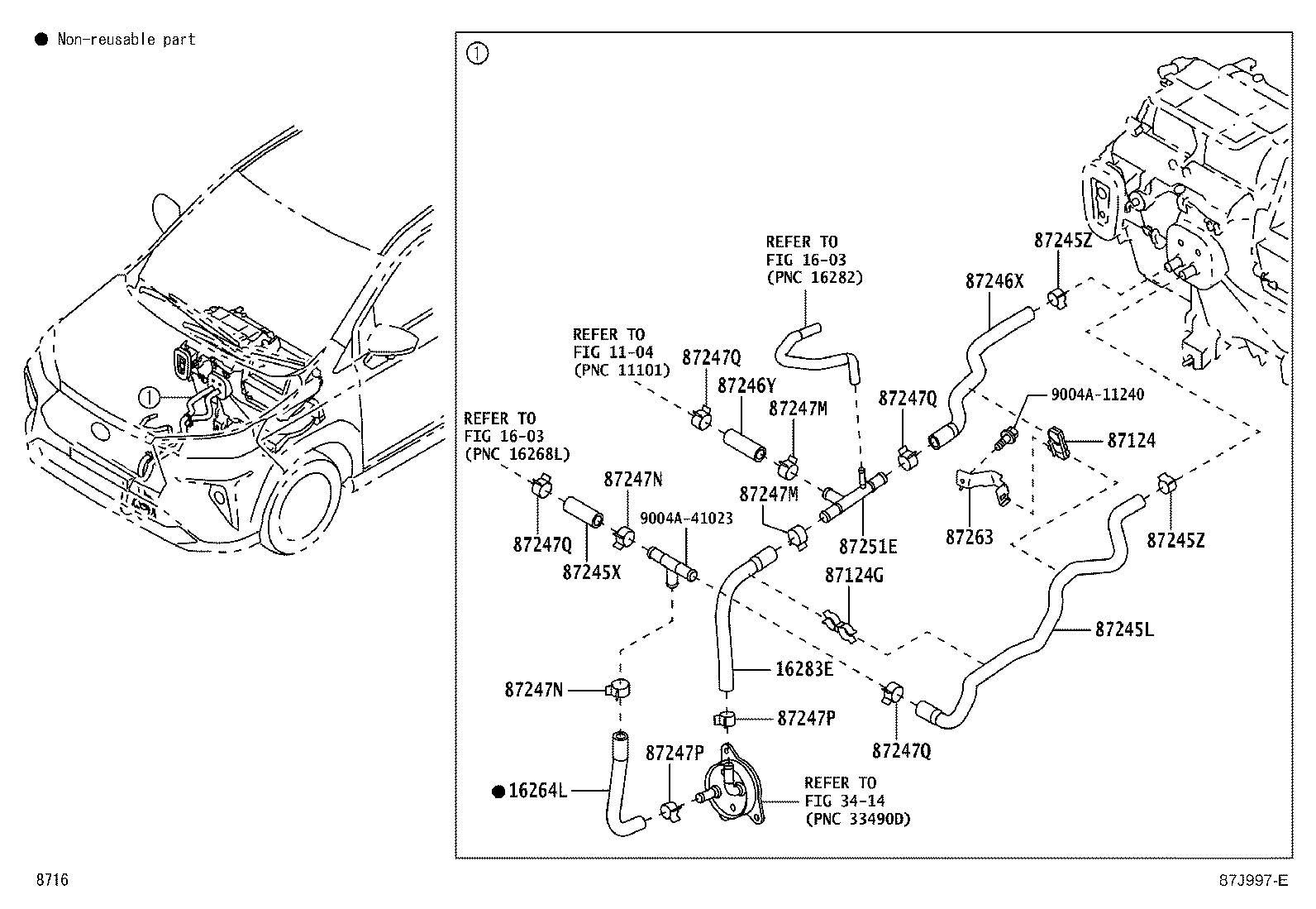 Toyota 87251-BZ020 JOINT, WATER, NO.2