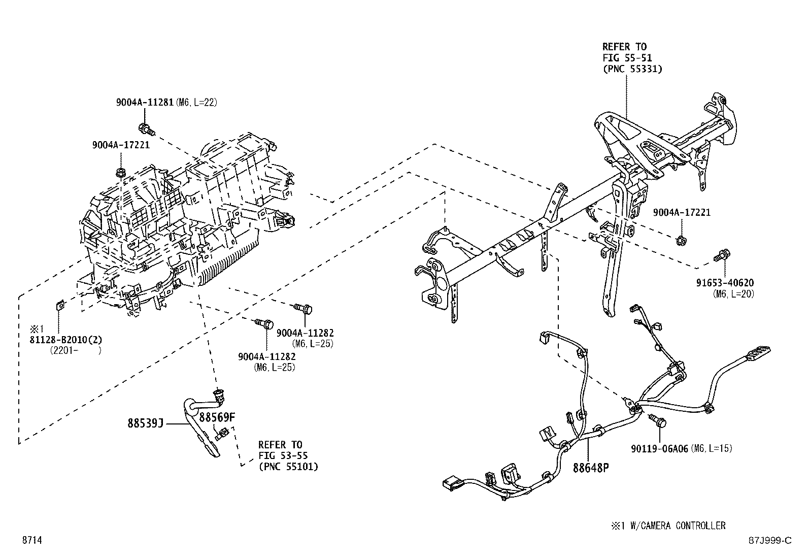 Toyota 88502-BZ190 CASE SUB-ASSY, COOLING UNIT