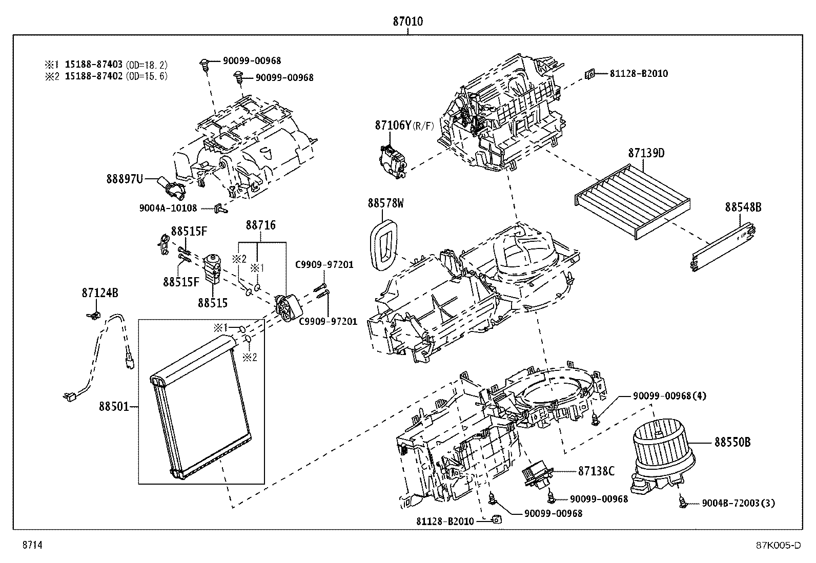 88570-BZ050 GRILLE, AIR OUTLET product image