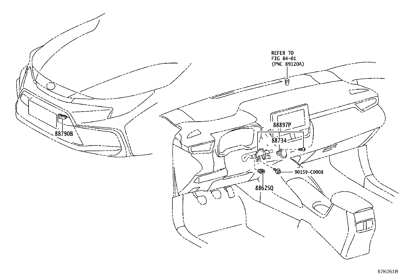 58862-02030 DUCT, CONSOLE BOX, NO.2 product image