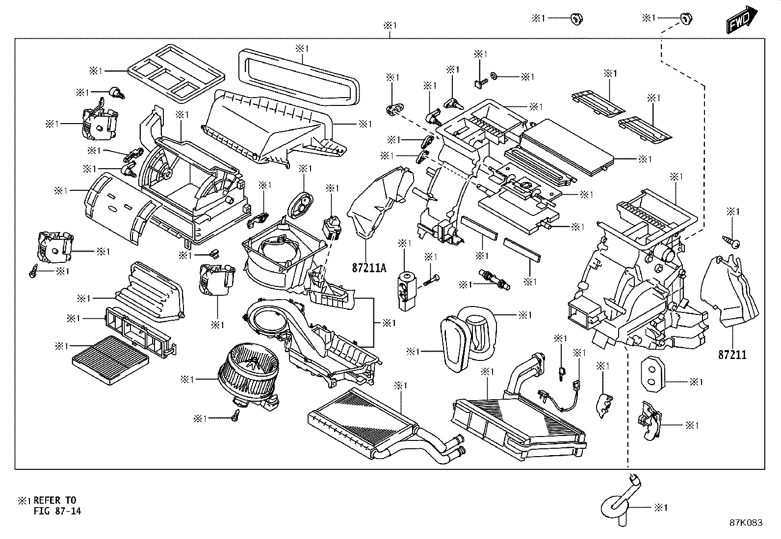 55870-WC005 DUCT SUB-ASSY, HEATER TO REGISTER, NO.2 product image