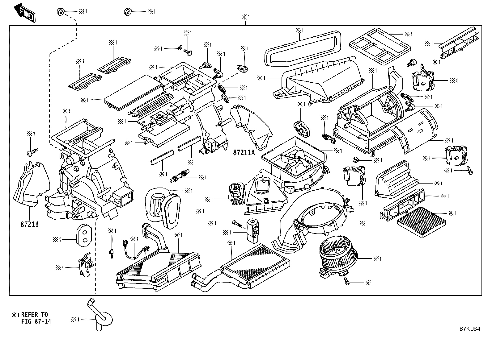 55870-WC005 DUCT SUB-ASSY, HEATER TO REGISTER, NO.2 product image