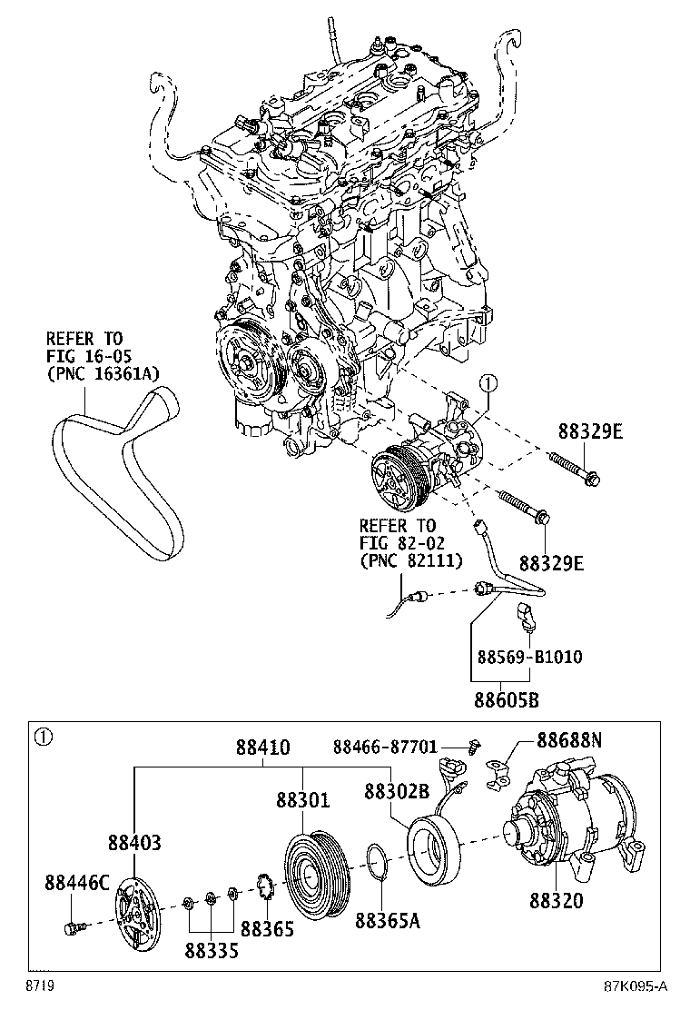 Toyota 88320-BZ440 COMPRESSOR ASSY, COOLER