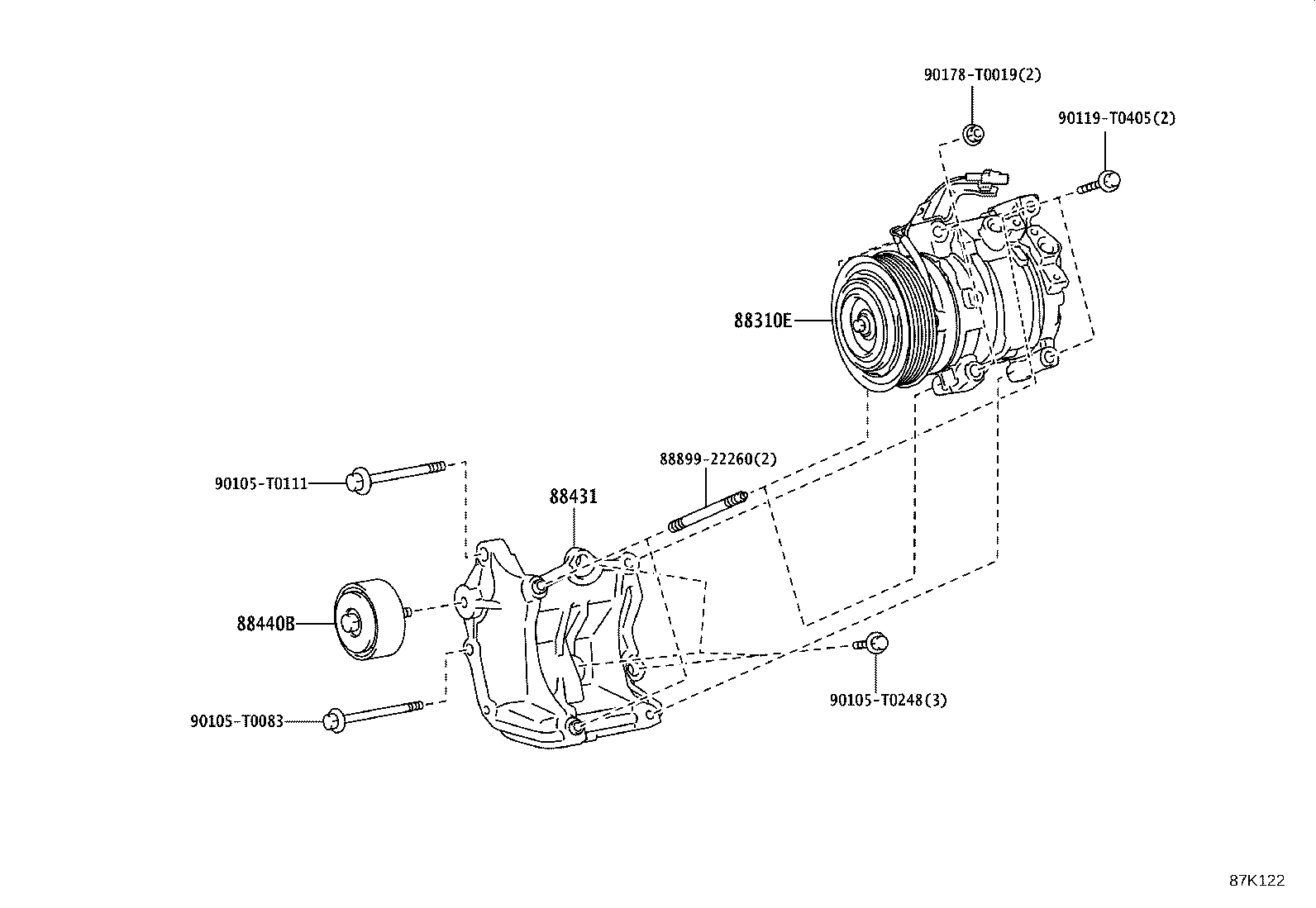 88410-0K621 CLUTCH ASSY, MAGNET product image