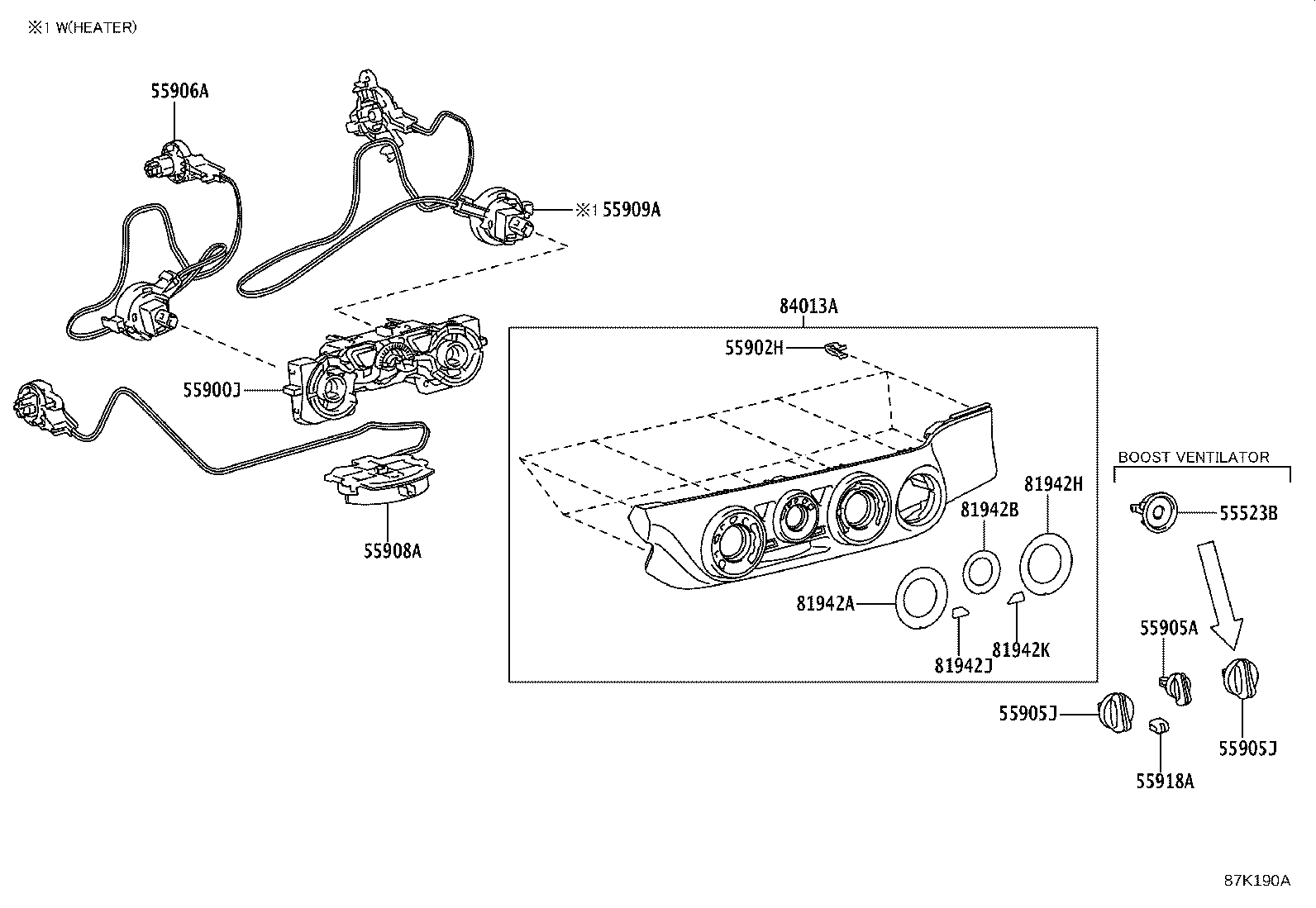 Toyota 55406-KK170 PANEL SUB-ASSY, INTEGRATION