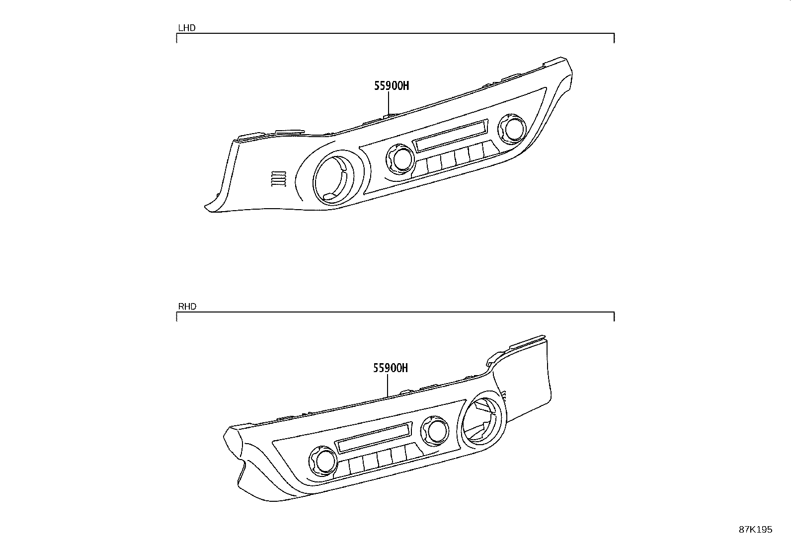 55406-KK170 PANEL SUB-ASSY, INTEGRATION product image