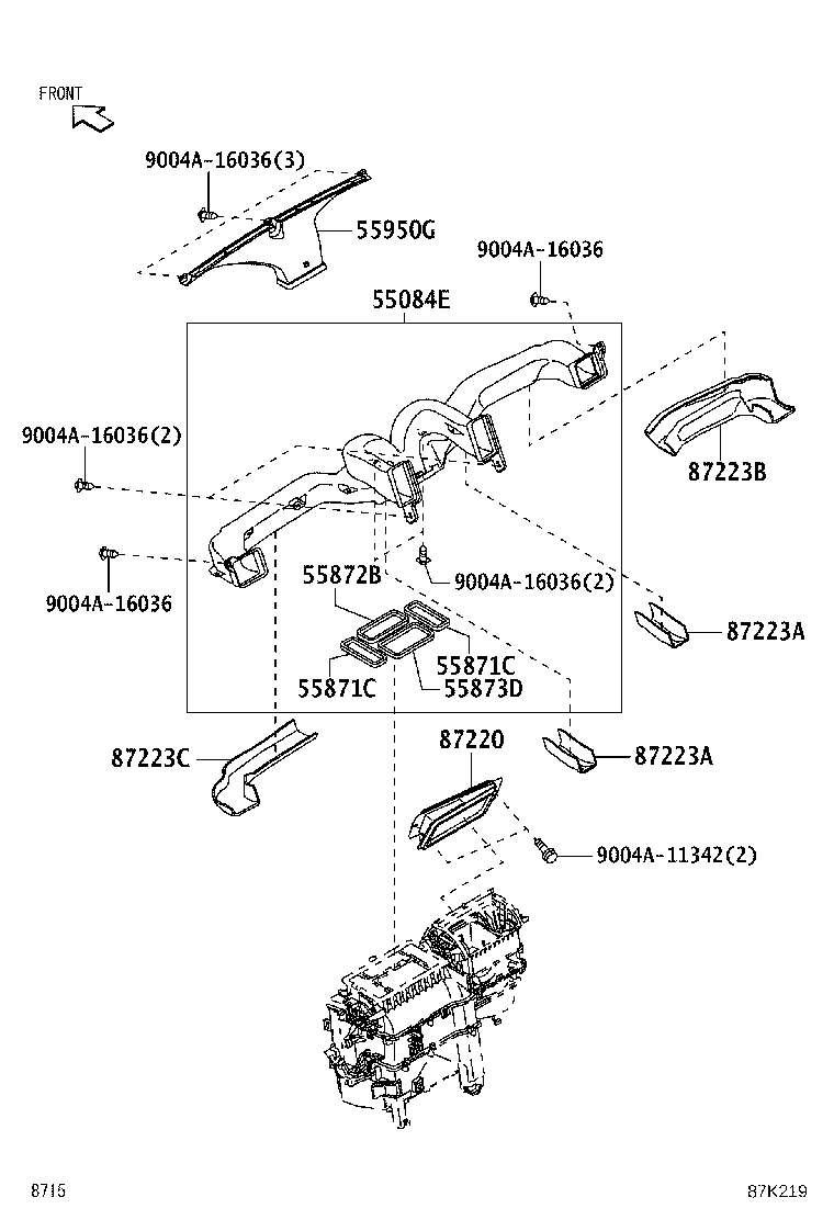 55905-BZ440 KNOB, HEATER CONTROL product image