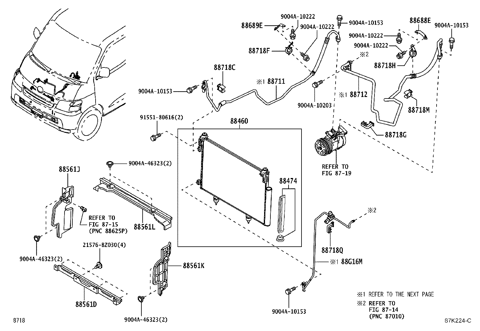 88561-BZA80 GRILLE, AIR INLET NO.1 product image
