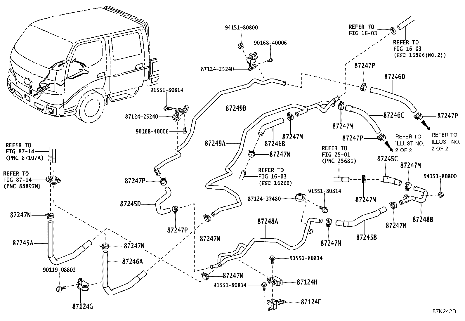 87248-25530 PIPE, HEATER WATER OUTLET, A product image