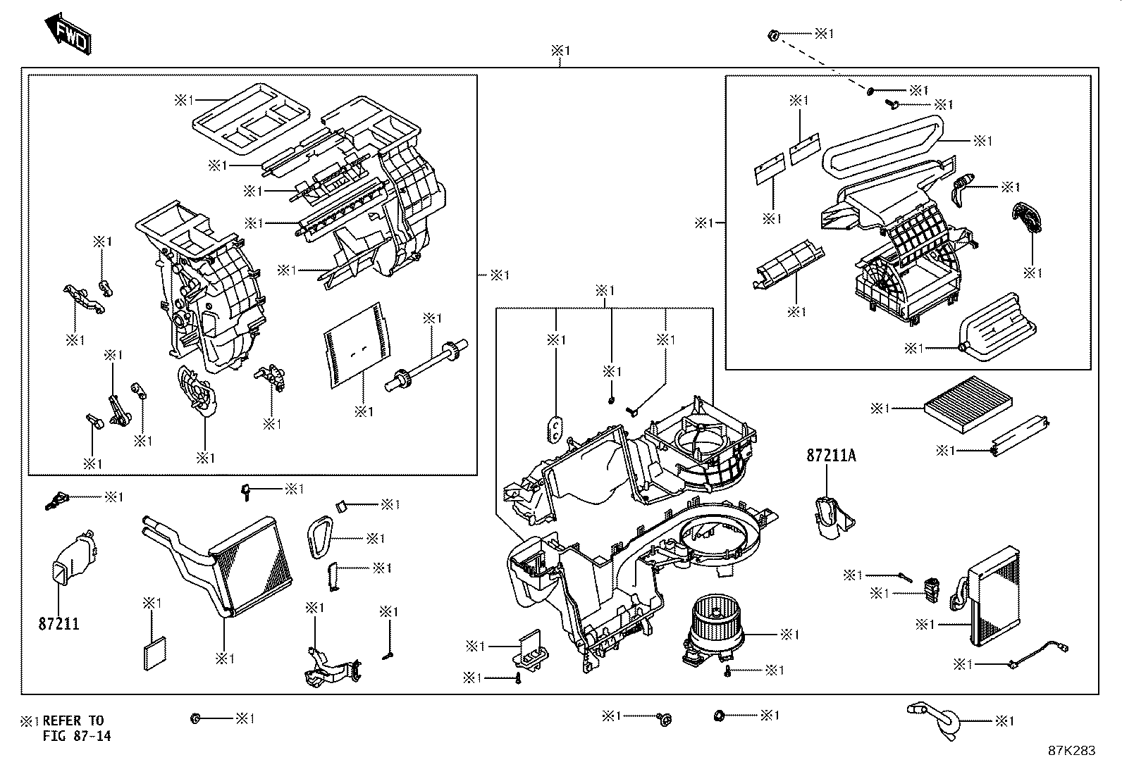 55870-WC008 DUCT SUB-ASSY, HEATER TO REGISTER, NO.2 product image