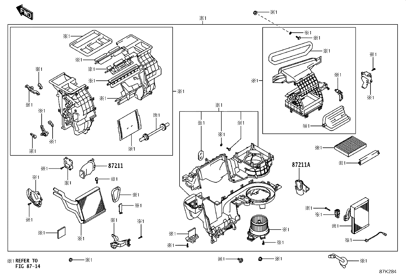 55870-WC008 DUCT SUB-ASSY, HEATER TO REGISTER, NO.2 product image