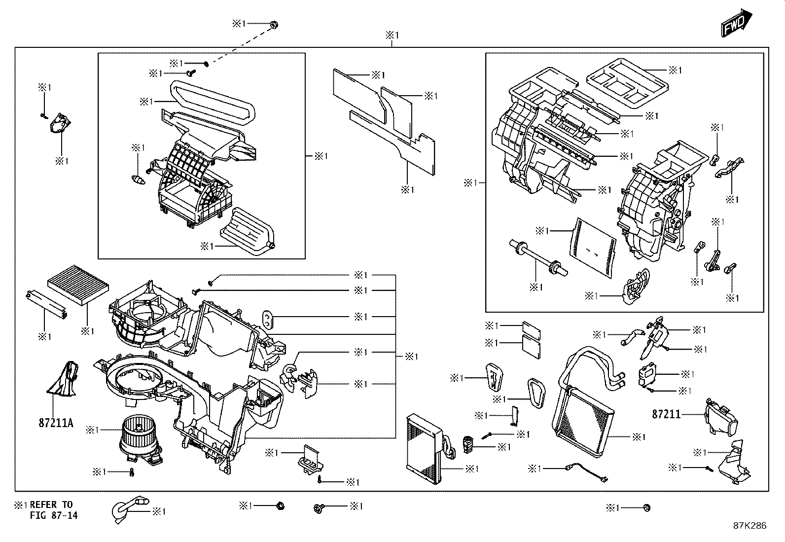 55870-WC008 DUCT SUB-ASSY, HEATER TO REGISTER, NO.2 product image