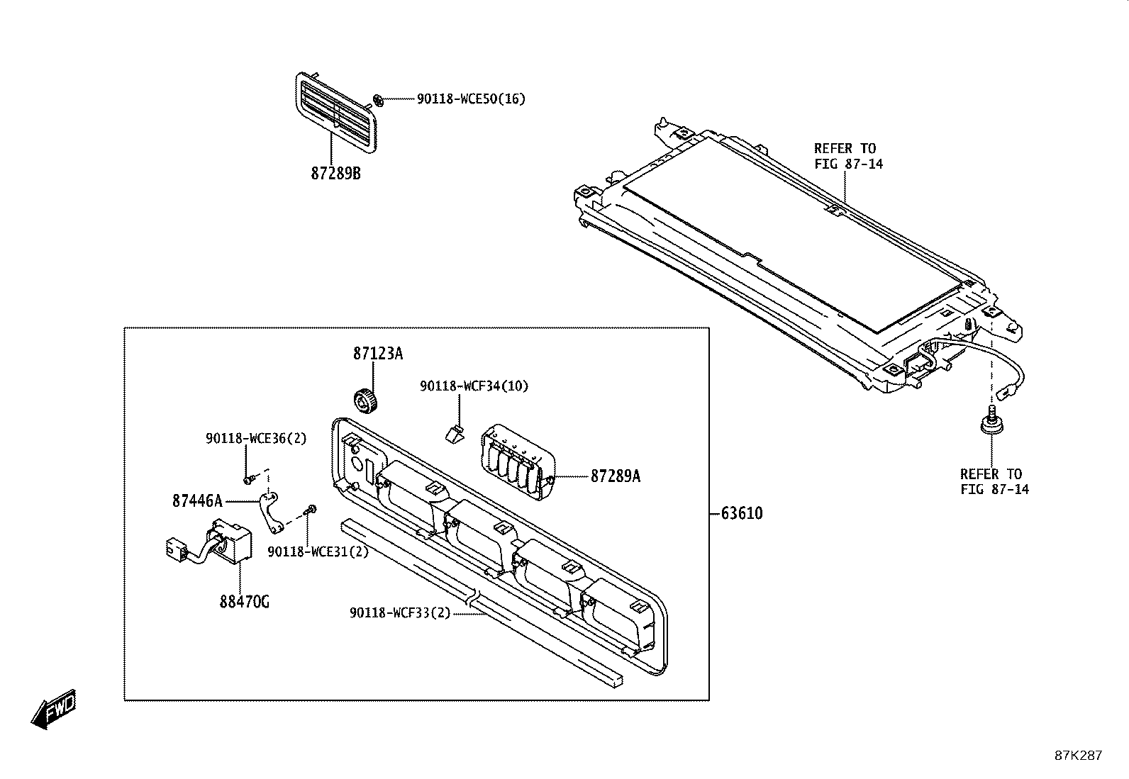 55870-WC008 DUCT SUB-ASSY, HEATER TO REGISTER, NO.2 product image