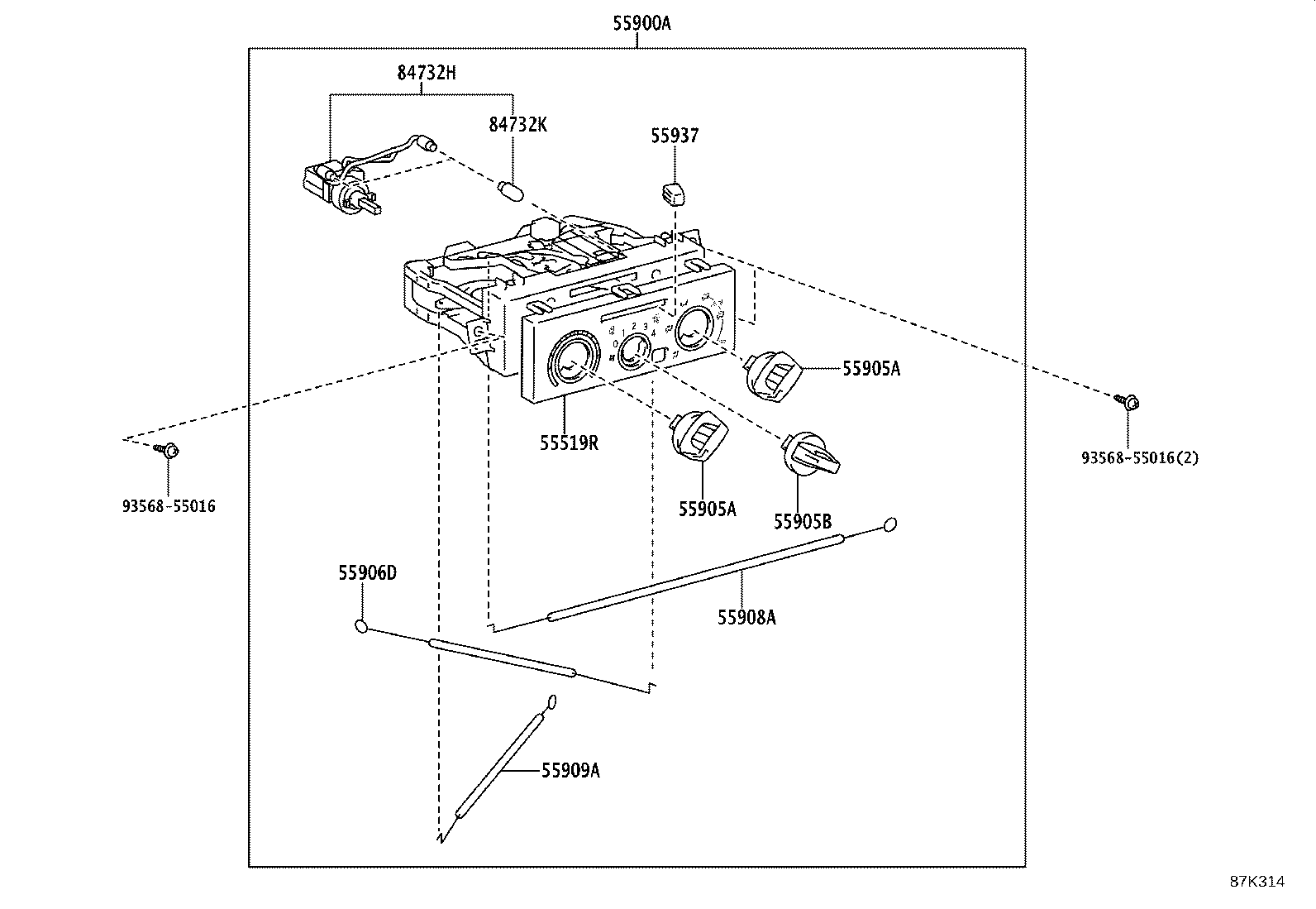 55845-37081 DUCT, HEATER TO REGISTER, NO.3 product image