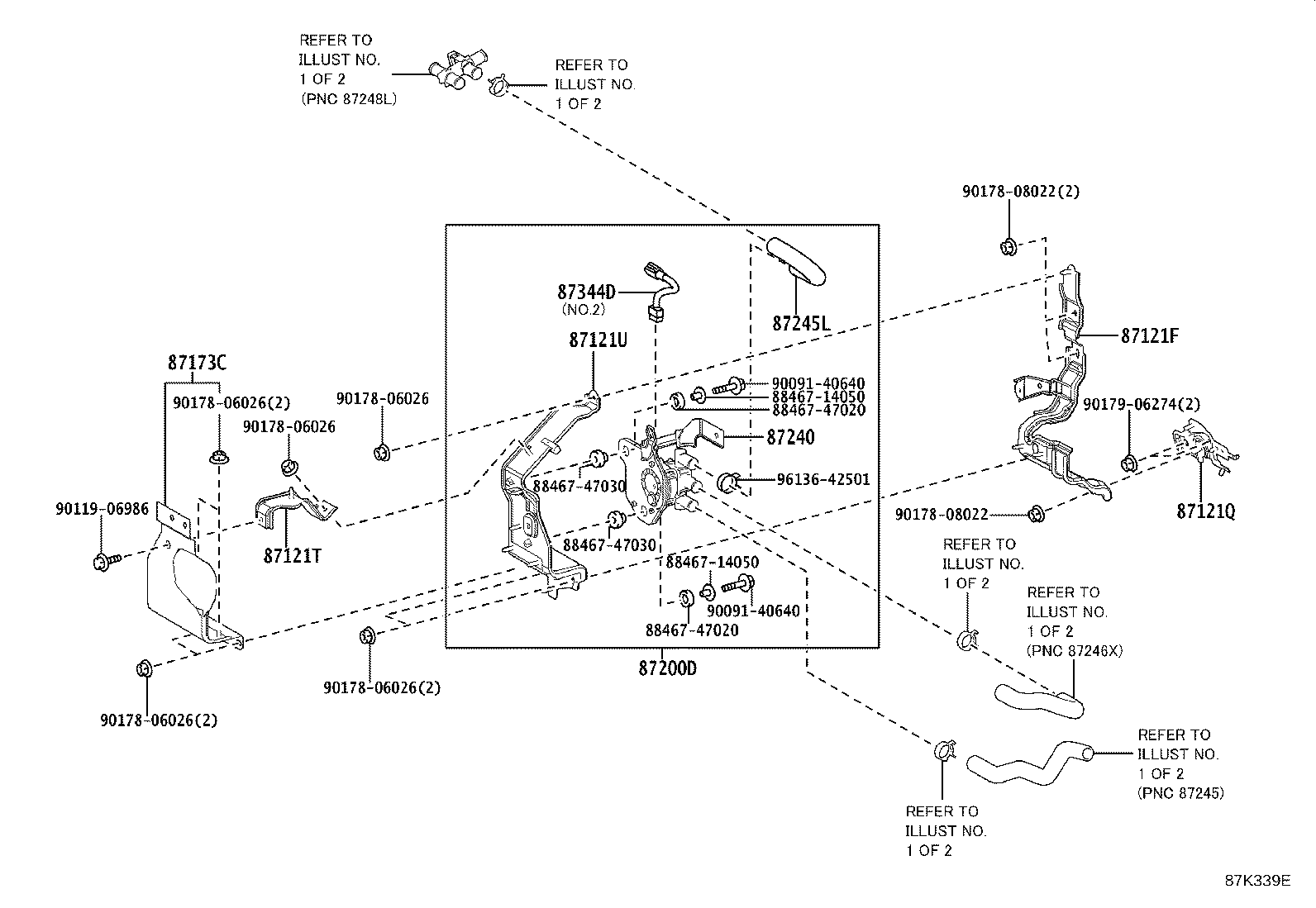 87240-42010 VALVE ASSY, HEATER WATER product image