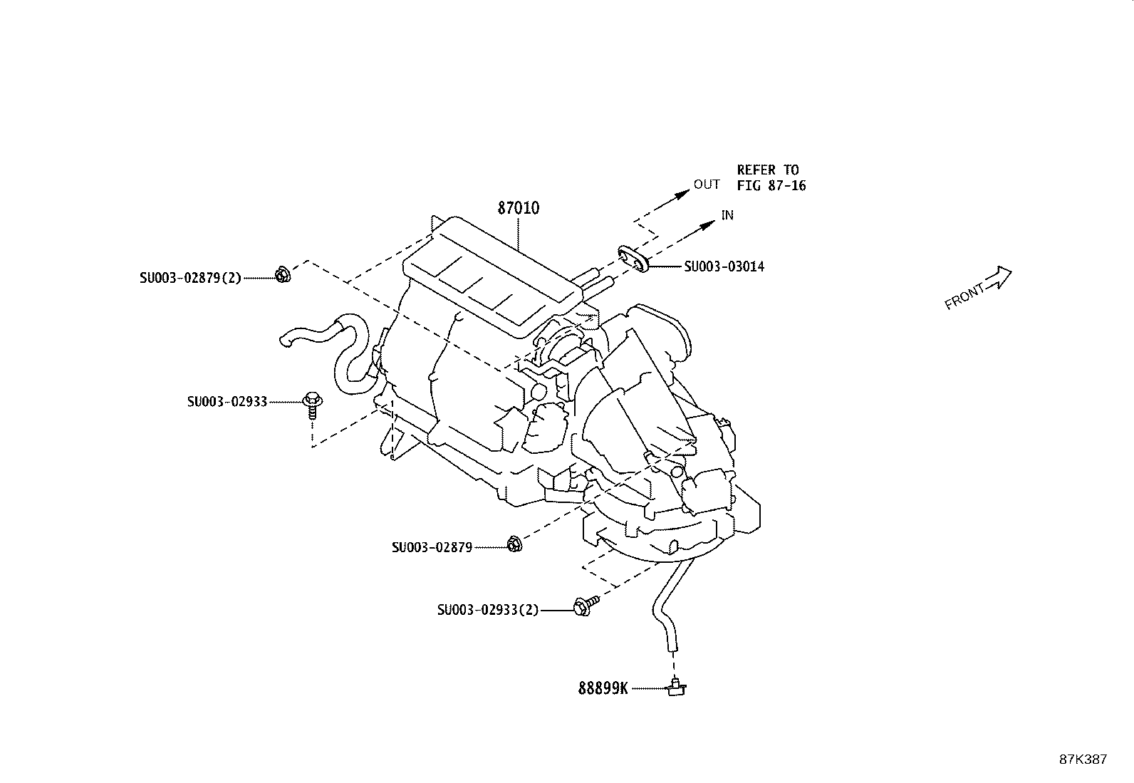SU003-08910 UNIT ASSY, AIR CONDITIONER product image