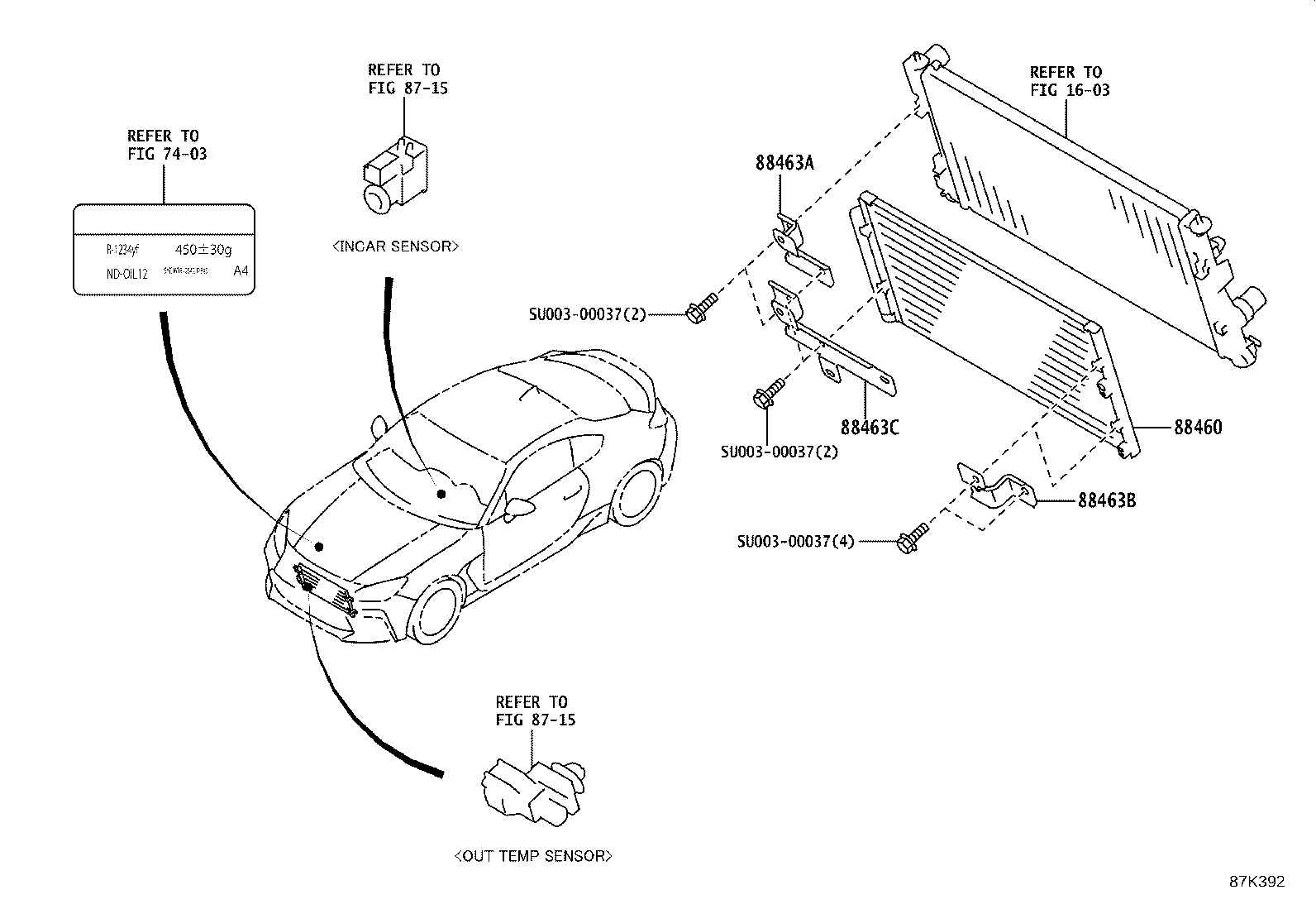 Toyota SU003-07351 CAP, SERVICE VALVE, NO.2