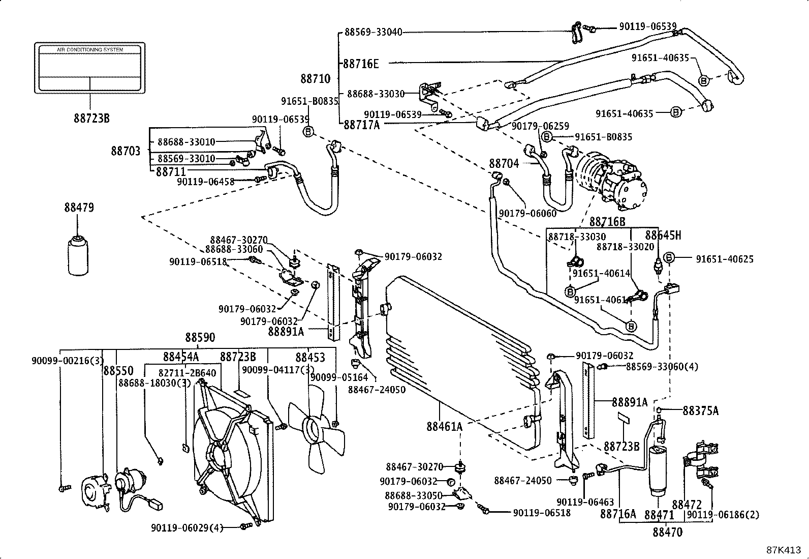 88375-02020 CAP, SERVICE VALVE (FOR COOLER PIPE) product image