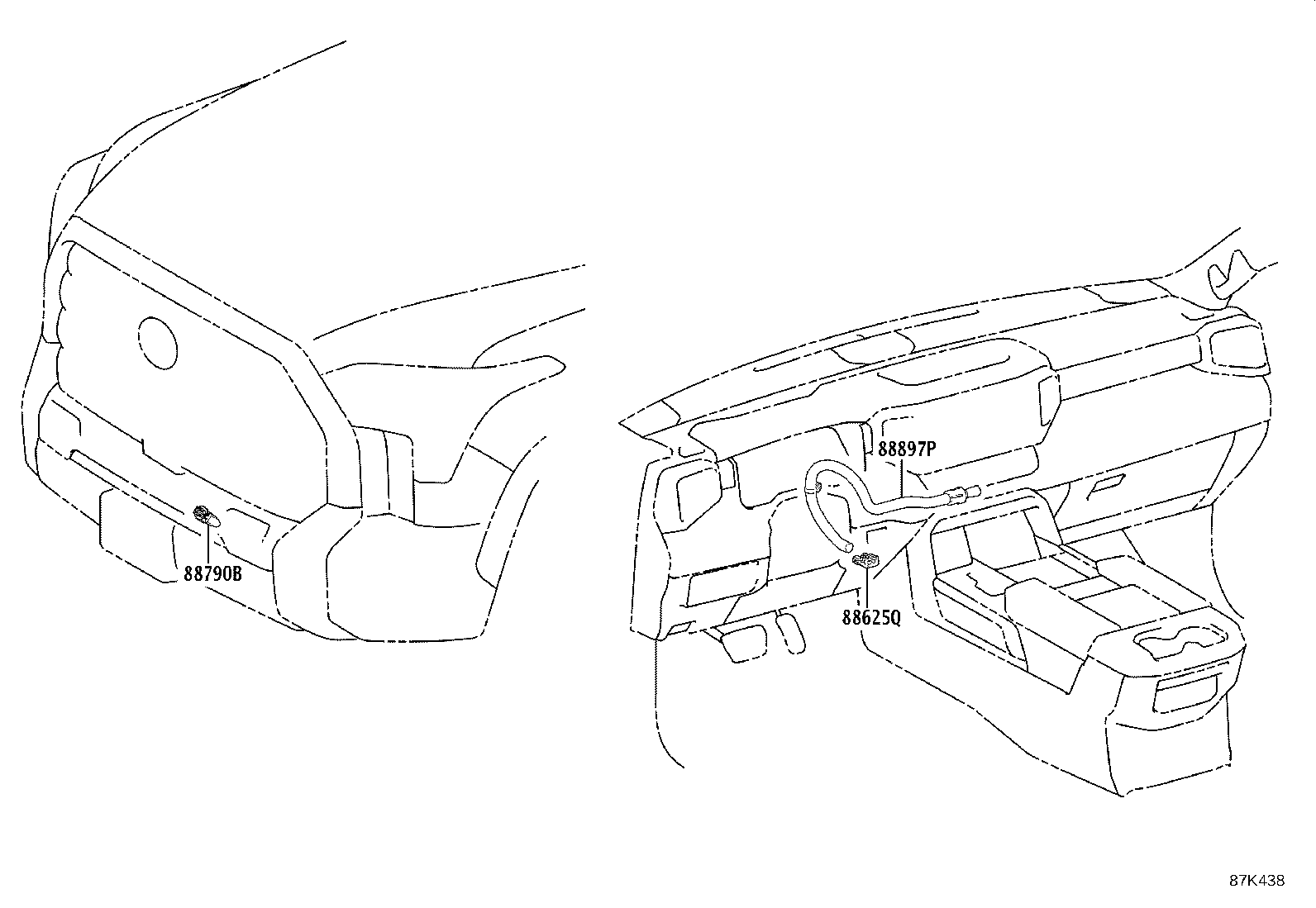 87201-0C080 DUCT SUB-ASSY, AIR, NO.3 product image
