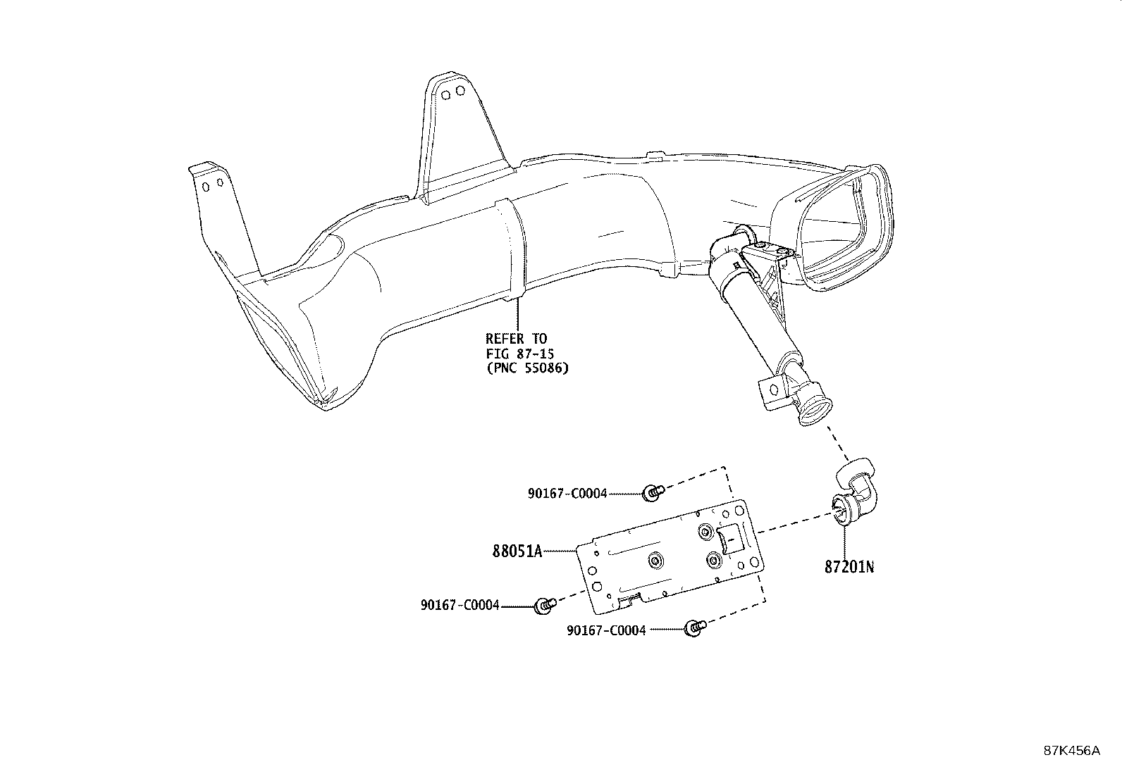 87201-0E670 DUCT SUB-ASSY, AIR product image