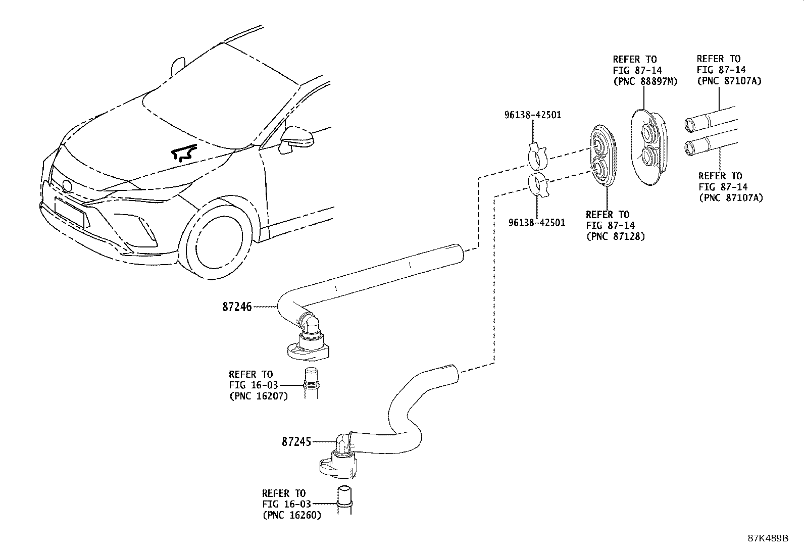 87209-0R200 HOSE, HEATER WATER, INLET product image
