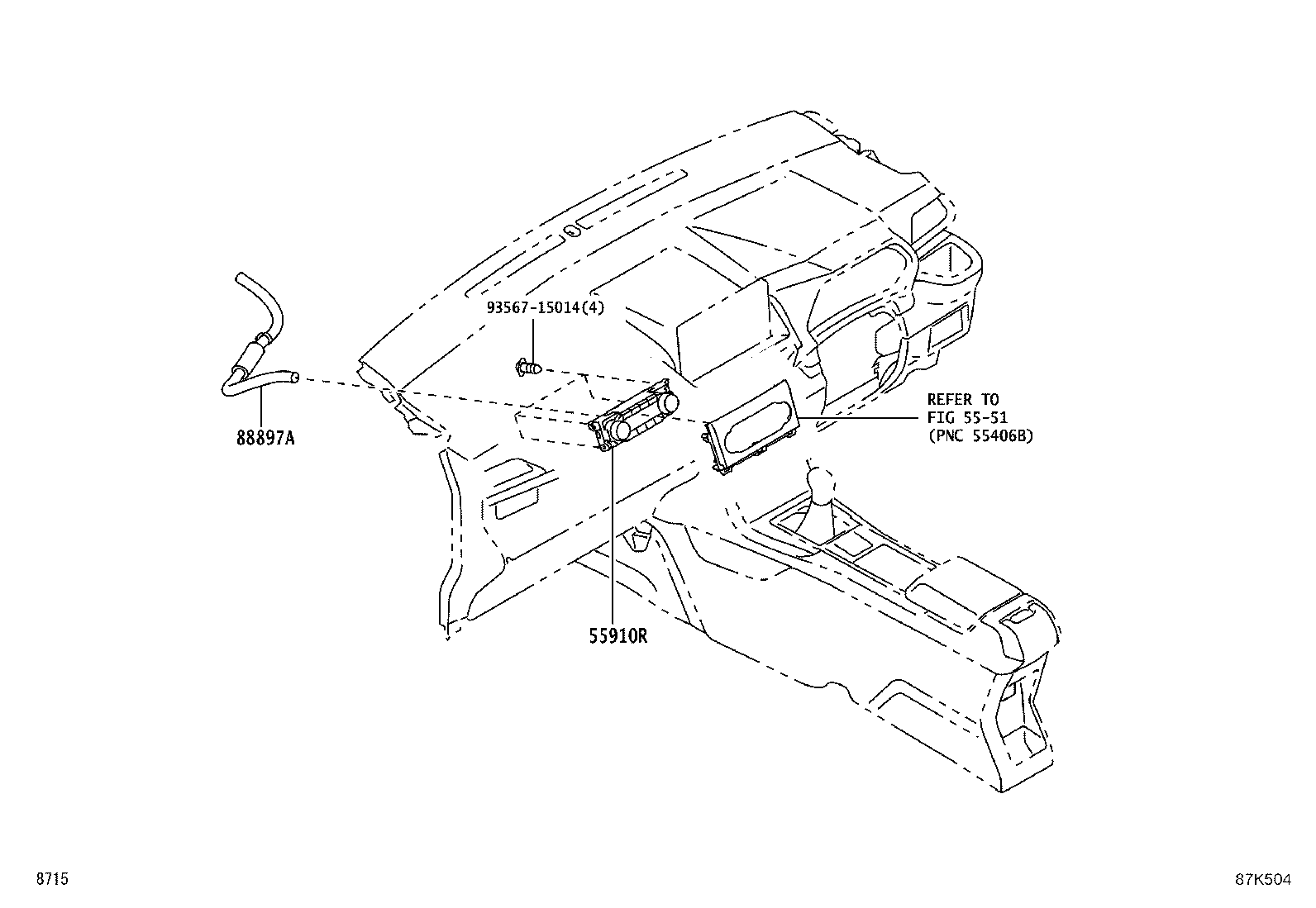 55086-BZ360 DUCT SUB-ASSY, HEATER TO REGISTER, CENTER product image